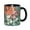 Black, variant on Embossed Pink Floral Coffee Mug Fun Custom Ceramic Mugs 11oz Black