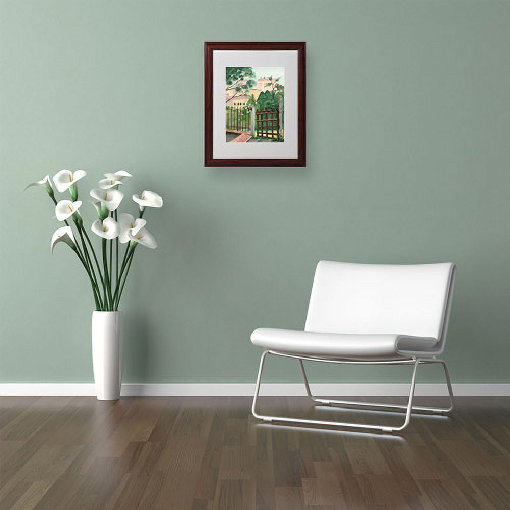 Trademark Fine Art "Valley Home" Canvas Art by Anonymous, Wood Frame