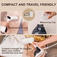 thumbnail image 3 of Handheld Garment Steamer Portable Fabric Steamer with Removable Water Tank Ideal for Home & Travel Use White US Plug, 3 of 6