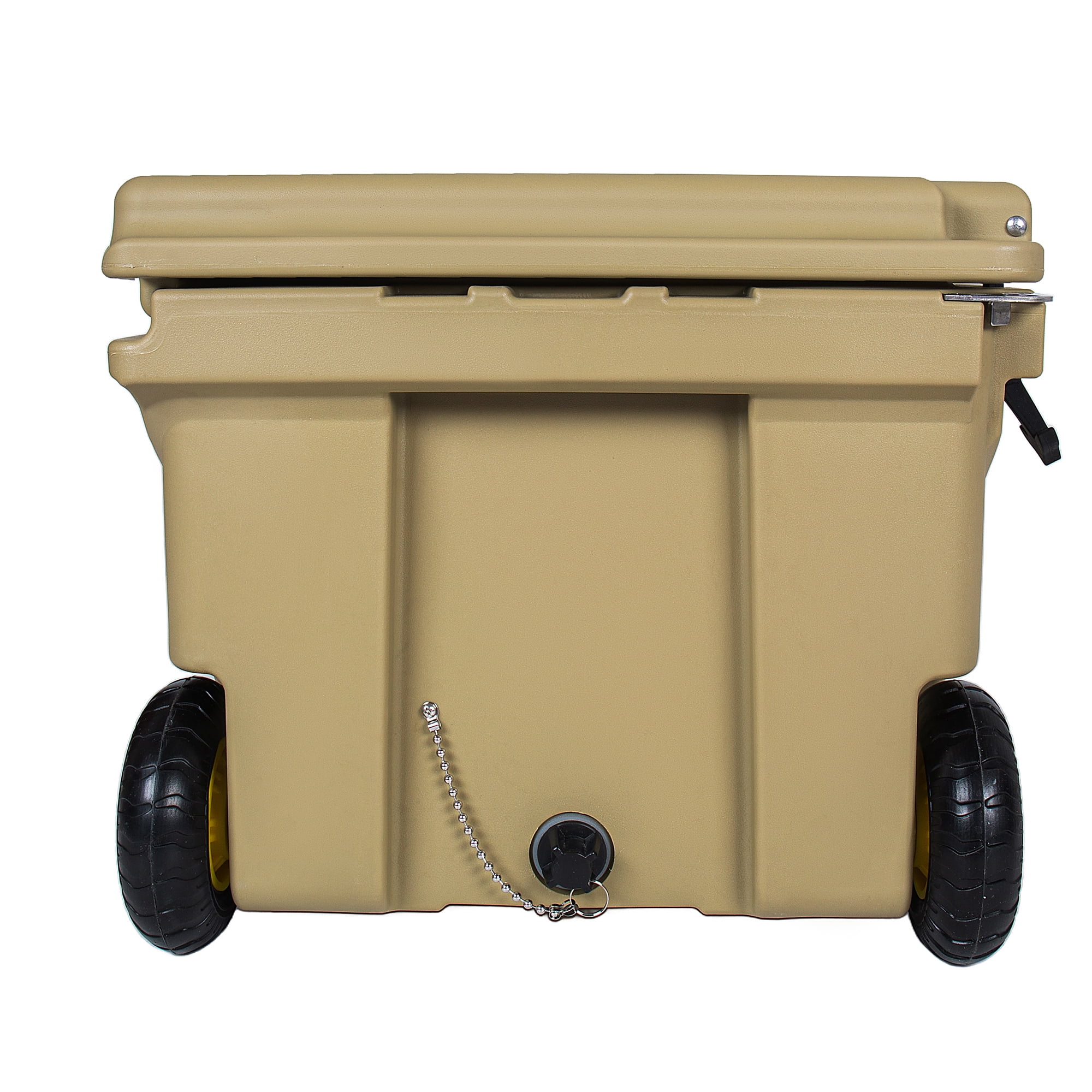 65 Quart Cooler, Ultra-Tough Hard Shell Ice Chest, Heavy Duty Insulated Portable Cooler with 6-Day Ice Retention for Camping, Job Site, Tailgating, Beach & Fishing