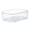 B(Medium), variant on Fridge Vegetable Storage Container with Drain Tray BPA Free Produce Keeper Crisper Organizer for Fruit Meat Seafood 1pc 13in