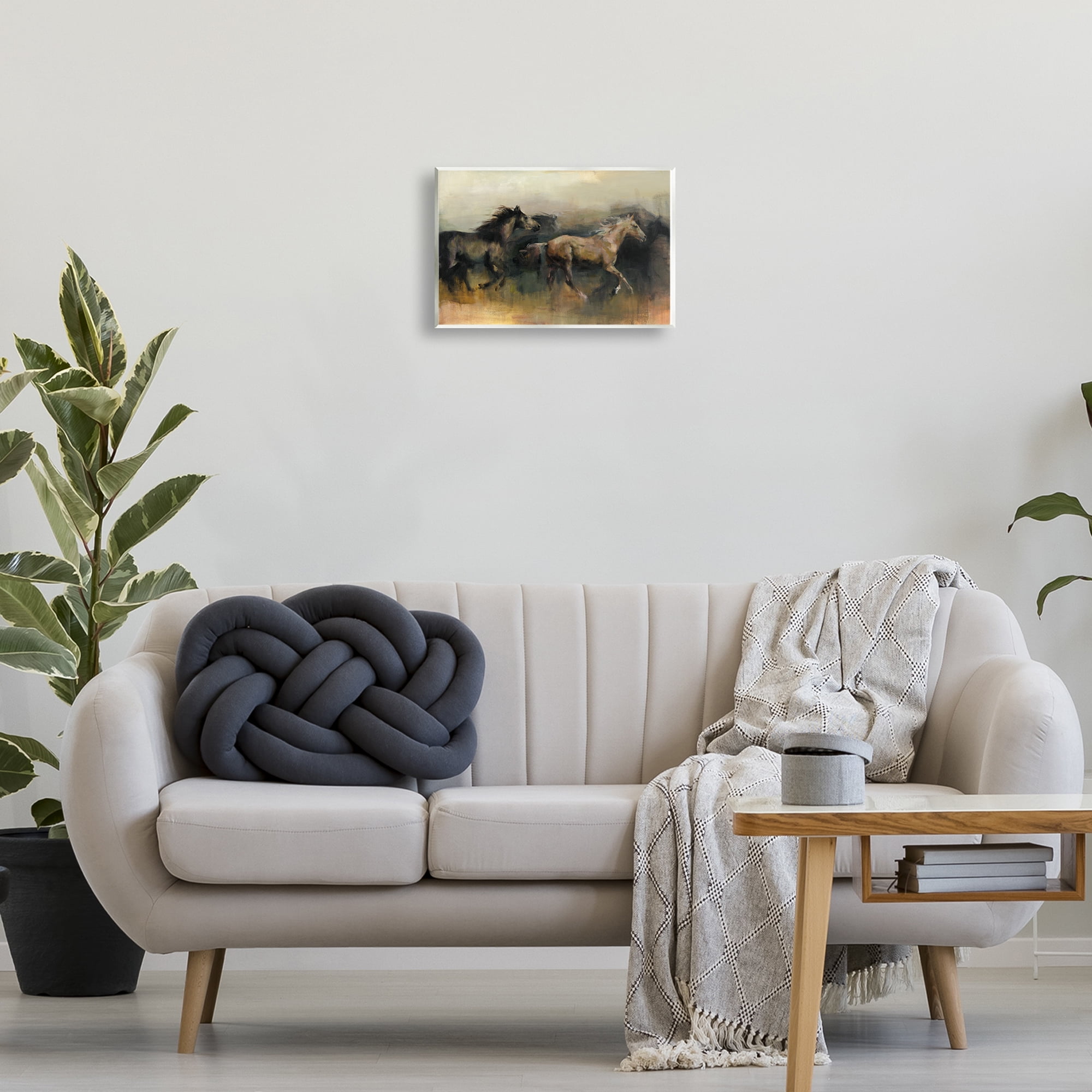 Stupell Industries Roaming The West Horses Animals Painting Unframed Art Print Wall Art, 15 x 10