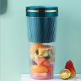 thumbnail image 4 of Portable Blender Shakes And Smoothies USB Rechargeable Cordless Mixer Easy To Carry For Home Office Pink, 4 of 7