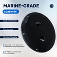 thumbnail image 4 of Five Oceans 5" Boat Hatch, Marine Access Hatch, Round Inspection Deck Plate Hatch with Detachable Cover, UV Resistant ABS Black Plastic, for Pontoon, Fishing Boat, Bass Boat, Yacht, Sailboat - FO4792, 4 of 8