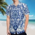 thumbnail image 5 of High Quality Hawaiian Shirts for Men Short Sleeve Aloha Beach Shirt Floral Summer Casual Button Down Shirts Blouses AMXP2Q, 5 of 7