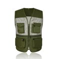 thumbnail image 1 of Neries Chaqueta de pesca de verano con bolsillos delanteros Tamaño múltiple CHEIST CHAIST CHAISTWEAT HOMBRES OUTERWAR VESTIDOS ACCESORIOS DE JUEGOS AIRNIOS ACCESORIOS GREEN / XXL sidaley OD003201-19, 1 of 7