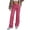 A-Pink449, variant on XIAONU Womens Leather Wide Leg Pants Oversized Full Length Button Fly Trousers Lightweight Bold Street Bottoms
