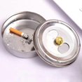 thumbnail image 2 of Smell Proof Smokeless Ashtray, Stainless Steel Ashtrays for Cigarettes Outdoor, Sealed Windproof Ash Tray with Lid for Patio, Indoor or Outdoor, Home, 2 of 4