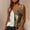 Multicolor, variant on Ichuanyi Women's Ladies V Neck Zipper Tops Casual Printing T-Shirt Sleeveless Blouse Vest