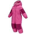 thumbnail image 5 of SERTG Kids One-Piece Ski Suit Set Waterproof Windproof Thermal Insulated Winter Snow Play Fleece-Lined Warm Outdoor Snowsuit Coat and Jumpsuit Set(Hot Pink,3-4 Years), 5 of 9