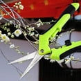 thumbnail image 2 of Stainless Steel Green Ergonomic Handle Precision Cut Ergonomic Spring Action Scissors Spring Craft Shears With Stainless Steel Garden, 2 of 6