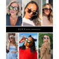 thumbnail image 3 of Anteojos de sol DIFF Hailey cuadrados y livianos para mujeres, 3 of 9