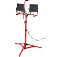 thumbnail image 1 of STAWAY 5000 Lumen LED Work Light with Adjustable Tripod Stand, IP65 Waterproof, Dual-Head, 360° Rotatable, Perfect for Outdoor Job Sites & Night Activities, 1 of 8