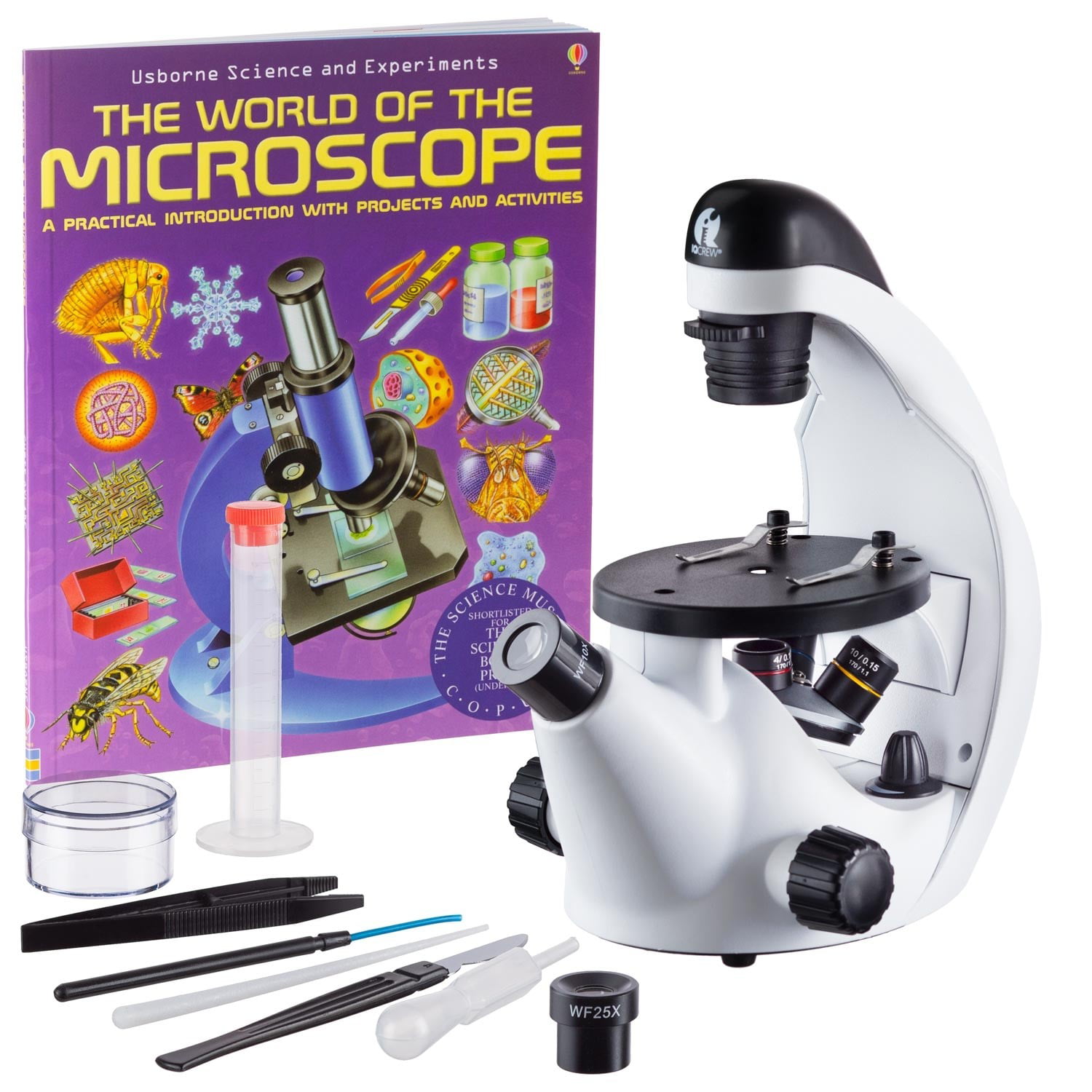 100X 400X 1200X Vergrößerung Kids Microscope Science Kit Spielzeug Mit Objektträger Und Nützlichem Zubehör Frühpädagogisches STEM-Spielzeug Für Jungen Mädchen Studenten