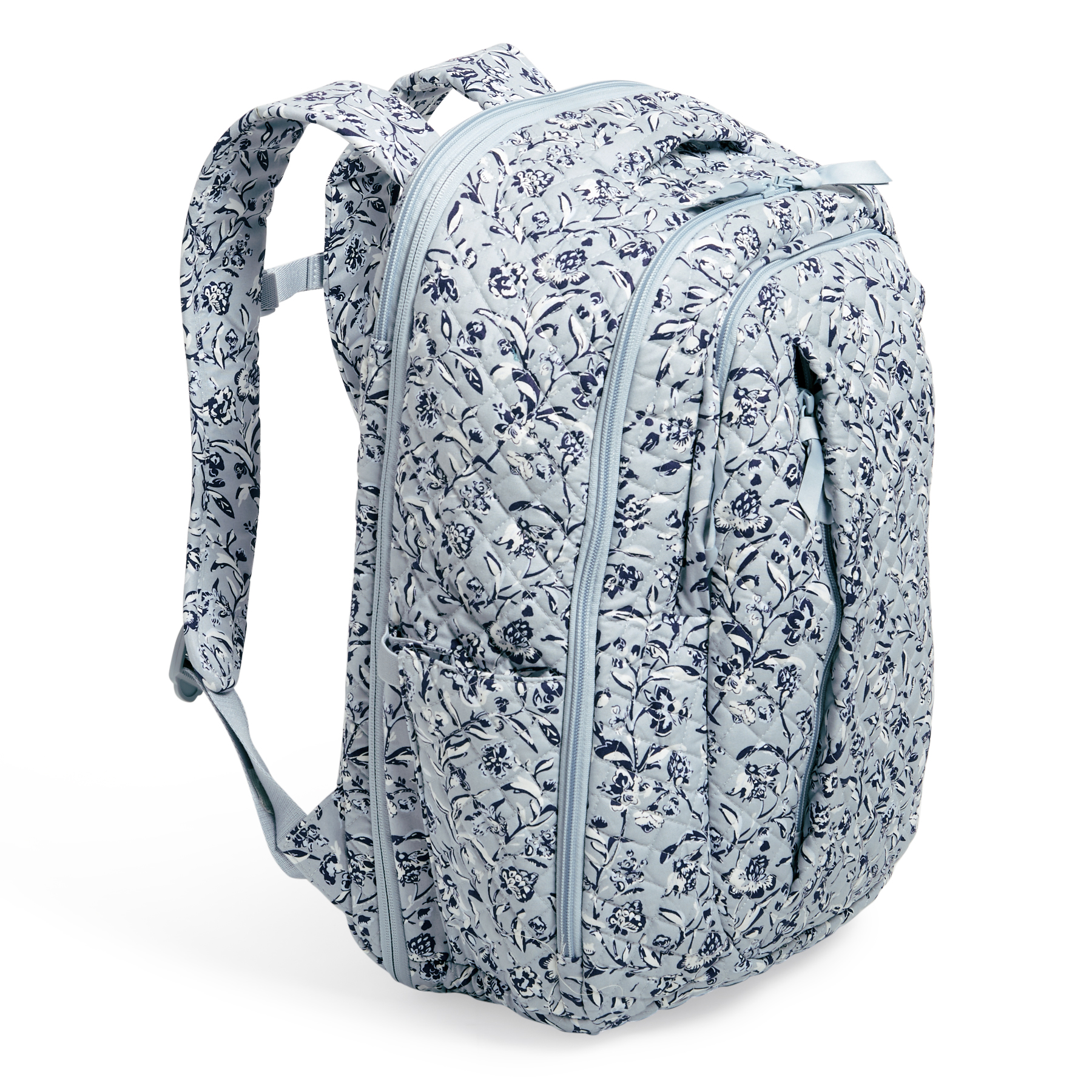 Vera Bradley ReActive Campus Backpack Gray Floral Lightweight Travel School Bag Vera Bradley Women main image 4