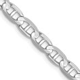 thumbnail image 1 of 14k White Gold 20 Inch 4.5mm Concave Anchor Chain Necklace Pendant Charm, 1 of 9