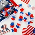 thumbnail image 3 of 24 Pcs Red White and Blue 4th of July Party Lei Patriotic Plastic Flower Leis Independent Day Decor Hawaiian Luau Flower Necklace Party Favors for Memorial Day Party Supplies,39 inch/each, 3 of 7