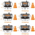 thumbnail image 2 of DeepRoar 2026 Upgraded 14FT Trampoline for Kids and Adults, Heavy Duty 1400LBS Outdoor Trampoline Set with Enclosure, Basketball Hoop, Light and Sprinkler, Recreational Trampolings for Backyard, 2 of 8
