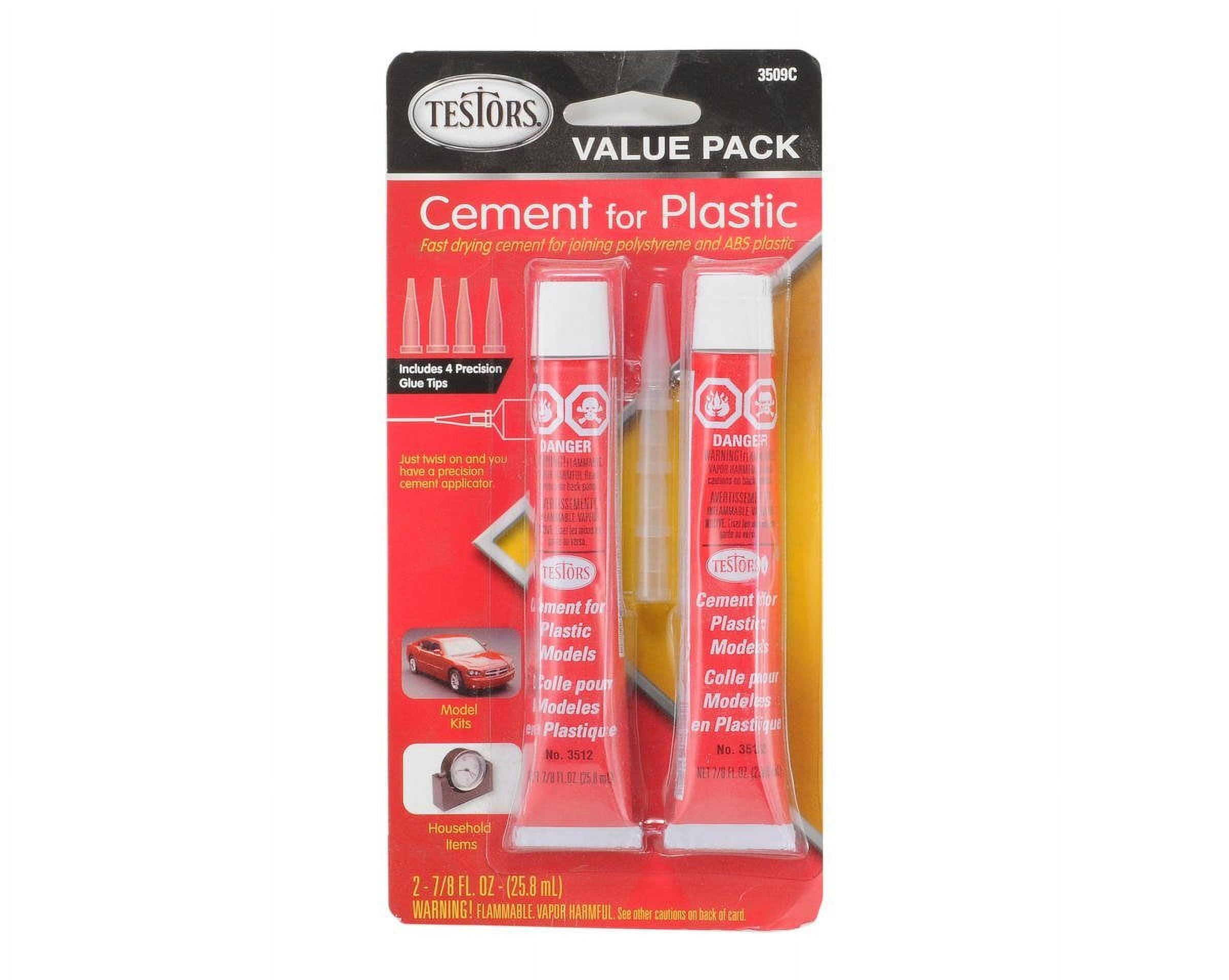 Testors 290278 Cement For Plastic - Value Pack - Ippys Hobbies