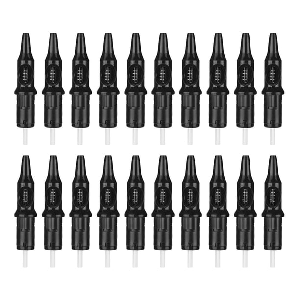 20PCS Tattoo Refill Multicolor Punteado Clips simétricos bidireccionales 0.5mm