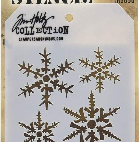 Tim Holtz Layered Stencil 4.125"X8.5"-Snowflakes - image 2 of 3