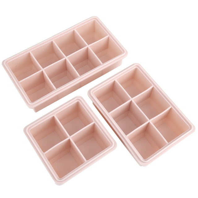 Bandejas de hielo de silicona, 3 piezas de cubitos de hielo de silicona, accesorios de cocina, bandejas de hielo, rendimiento confiable