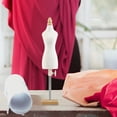 thumbnail image 6 of Doll Dress Form Mannequins Body for Dollhouse Fairy Garden Scene Decoration 26cm Square Base, 6 of 8