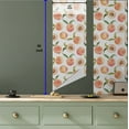 thumbnail image 5 of Ambesonne Peach Peel & Stick Wallpaper for Home, Simple Watercolor Fruit Print, 13"x36", Salmon Pale Orange and Green, 5 of 5