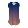 thumbnail image 5 of Tank Tops for Women Plus Size Sleeveless Print Tank-Neck Basic Casual Flowy Summer T-Shirt Purple L, 5 of 6