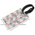 thumbnail image 2 of Kdxio Tropical Leaves Luggage Tags Privacy Cover ID Label Suitcase Tags Identifiers For School Bags,Suitcases, 2 of 7