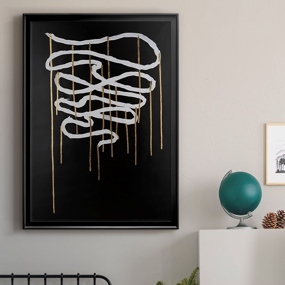 Weeping Ribbon II Premium Framed Print, in Gold, Black, or Silver - Ready to Hang