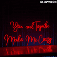 thumbnail image 2 of Glowneon You And Tequila Make Me Crazy Neon Sign, Tequila Led Sign, 2 of 4