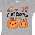 thumbnail image 4 of Inktastic Little Brother Pumpkins with Fall Leaves Boys Baby Bodysuit, 4 of 5