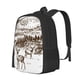 thumbnail image 1 of Disketp Woodland Forest With Deers Mochila Minimalista de Gran Capacidad, Mochila de Viaje para Escuela, Trabajo o Uso Diario, 1 of 6
