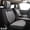 Black with Grey, variant on JOJOBAY Car Seat Covers for Dodge Ram 2 Pcs Front,Fit Ram 2009-2026 1500/2500/3500 Pick-up Truck,Crew,Regular,Quad,Mega Cab,Waterproof Leather Automotive Seat Covers 2 PCS Front,Black