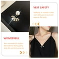 thumbnail image 2 of Toyvian 1Set Women Brooch Pin Elegant Golden Copper Clothes Decoration Daily Life, 2 of 8