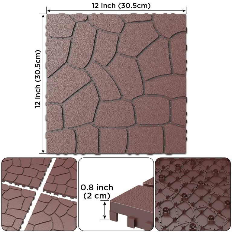 micomam様 Miniyam 44 Pcs Interlocking Deck Tiles, 12
