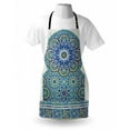 thumbnail image 3 of Moroccan Apron Ceramic Tile Antique East Pattern Heritage Architecture Print, Unisex Kitchen Bib Apron with Adjustable Neck for Cooking Baking Gardening, Blue Turquoise Pale Coffee, by Ambesonne, 3 of 3