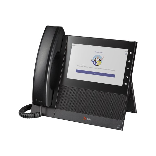 Poly CCX 600 for Microsoft Teams - Téléphone VoIP avec Identification de l'Appelant/attente d'Appel - SIP, RTP, RTCP - 24 Lignes - Noir