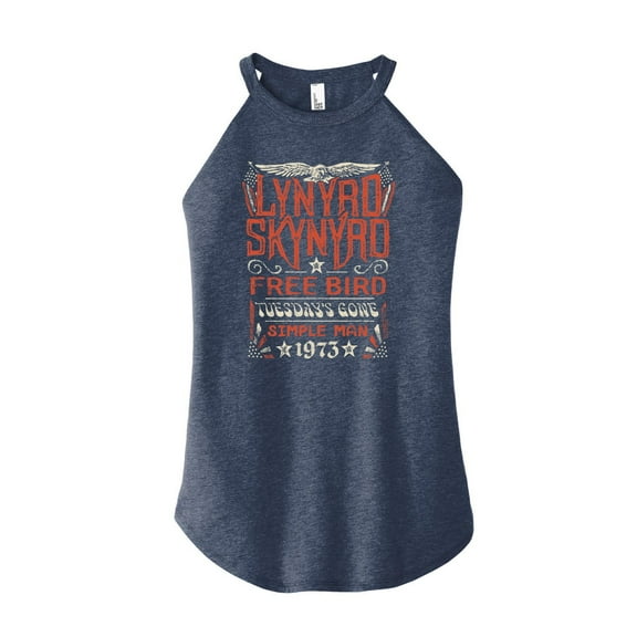 Lynyrd Skynyrd - Hits - Juniors High Neck Tank Top
