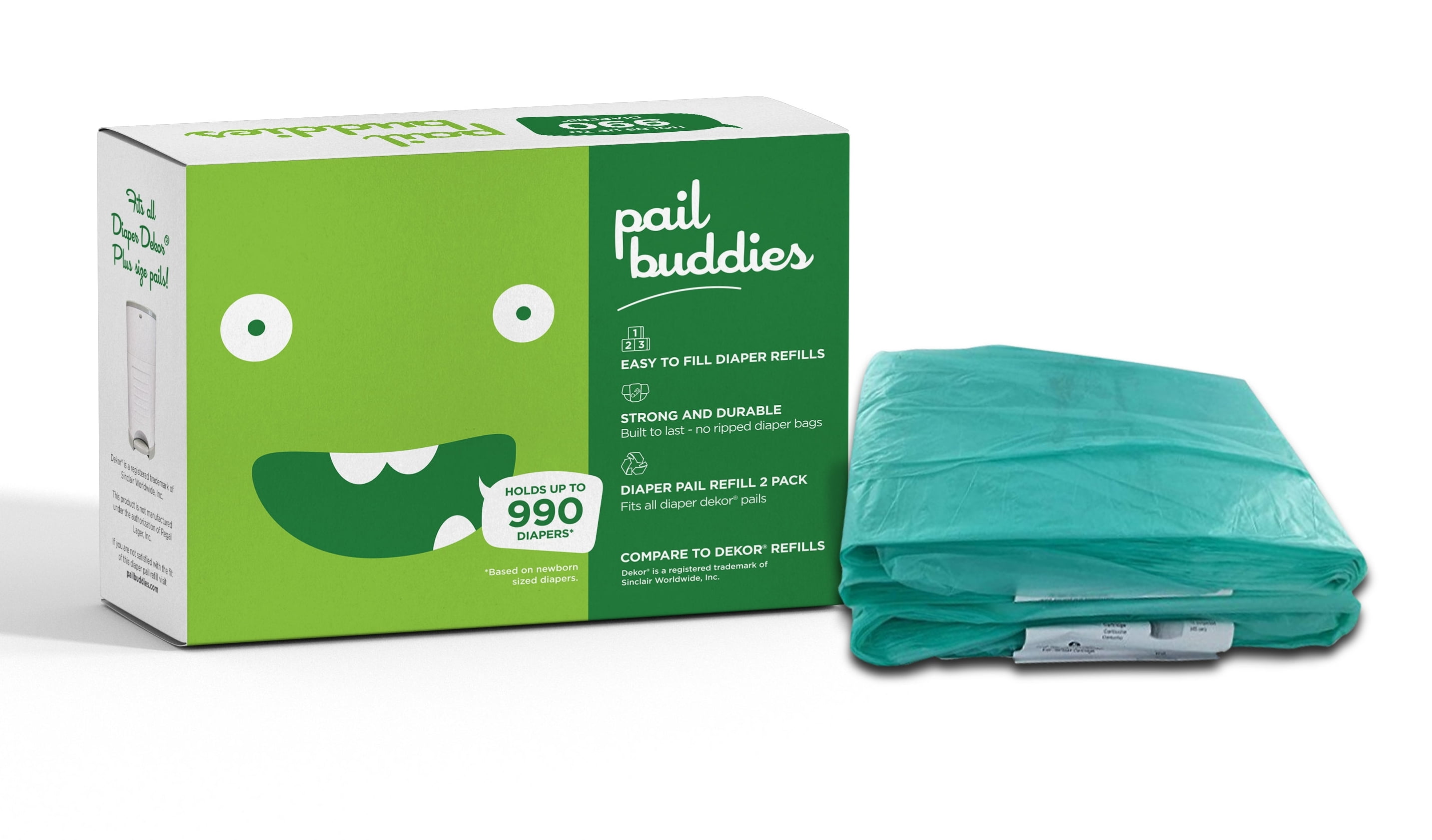 Pail Buddies Diaper Pail Refills Each Refill Can Hold Up to 990