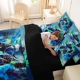 thumbnail image 4 of Erosebridal Teens Ice Hockey Gamer Twin Bedding Sets 7-Piece,Sport Graffiti Splash Bedding Comforter Set for Boys Girls,Black Reversible,Microfiber Bedroom Decor, 4 of 6