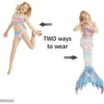 thumbnail image 3 of 4PCS Mermaid Tails for Swimming for Girls Kids Mermaid Swimsuit Costume Princess Bikini Set Bathing Suits High quality, 3 of 5