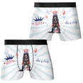 thumbnail image 3 of Happy 4th of July Patriotic Afghan Hound Marching Band Uniform Balloons Fireworks All Over Print Boxer Briefs Underwear for Men Dad Dog Lover - 13009, 3 of 6