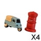 thumbnail image 1 of Modelo de coche en miniatura Baoblaze 4 piezas Artesanía DIY Casa de Muñecas, 1 of 8