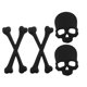 thumbnail image 2 of 2 pegatinas para coche, diseño de calavera, emblema de calavera, para el cuerpo, de metal 3D, 2 of 8