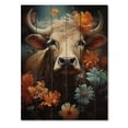 thumbnail image 3 of Designart "Cow captivate Pasture" Animals Print on Natural Pine Wood, 3 of 5