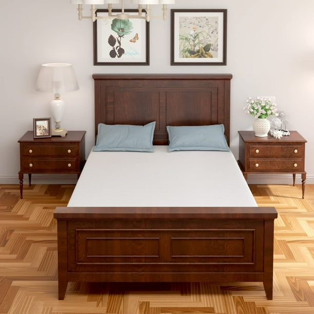 6 Inch Green Tea Cooling Gel Memory Foam Mattress Full Size in a Box