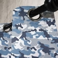 thumbnail image 2 of Ambesonne Camouflage Grommet Curtain Single Panel, Soft Colors Design, 50"x60", Slate Blue Indigo Grey, 2 of 5