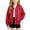 Red-32, variant on VIPOIN Kids Varsity Jacket, Snap Button Long Sleeve Bomber Coat with Ribbed Collar, Casual Outerwear